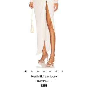 Bumpsuit Elegant Ivory Maxi Skirt